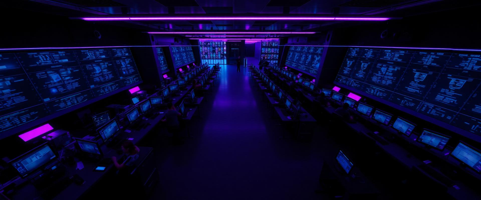 Call center visto desde arriba